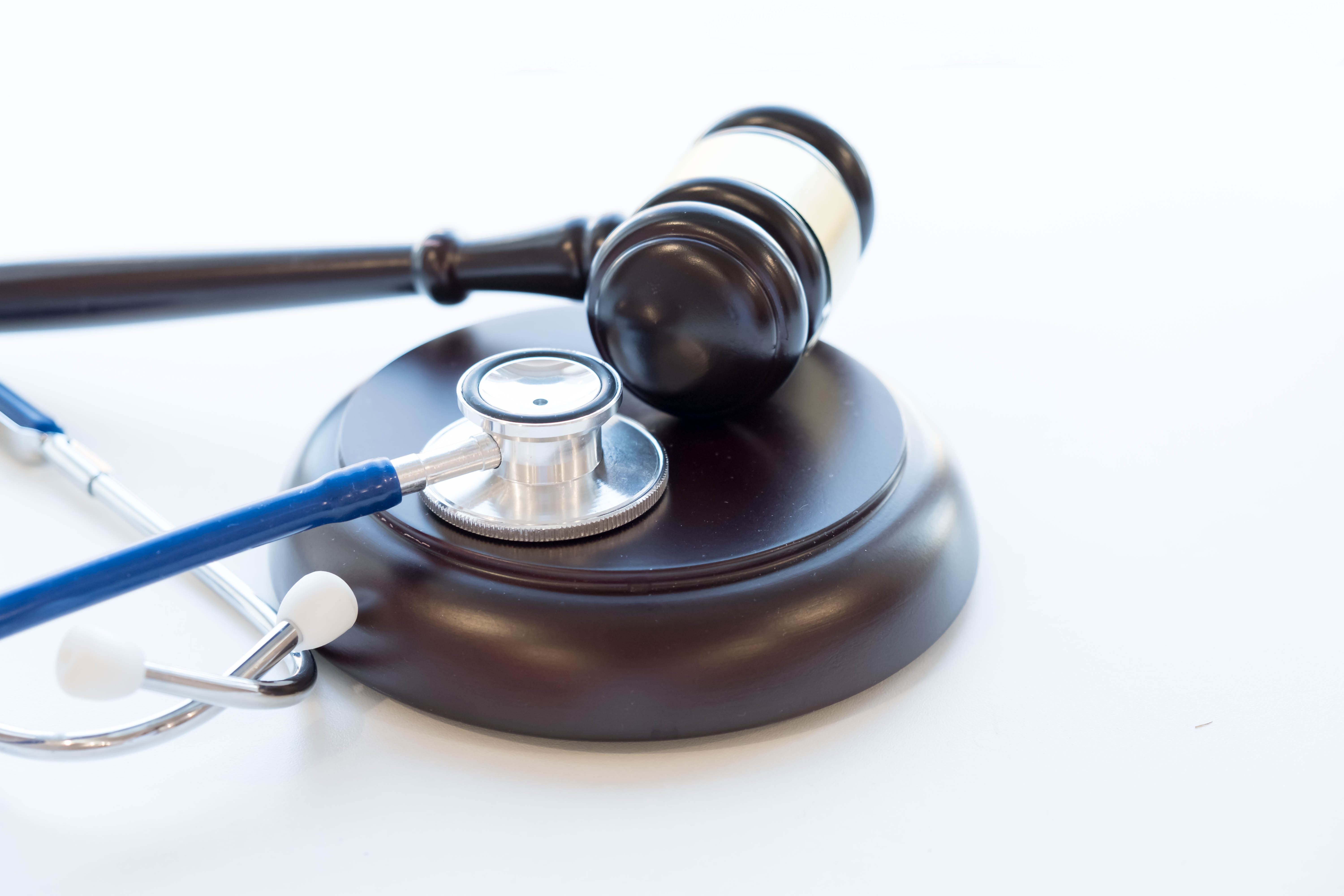 stethoscope and gavel